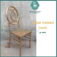 gold wood phoenix chair hotel banquet wedding furniture